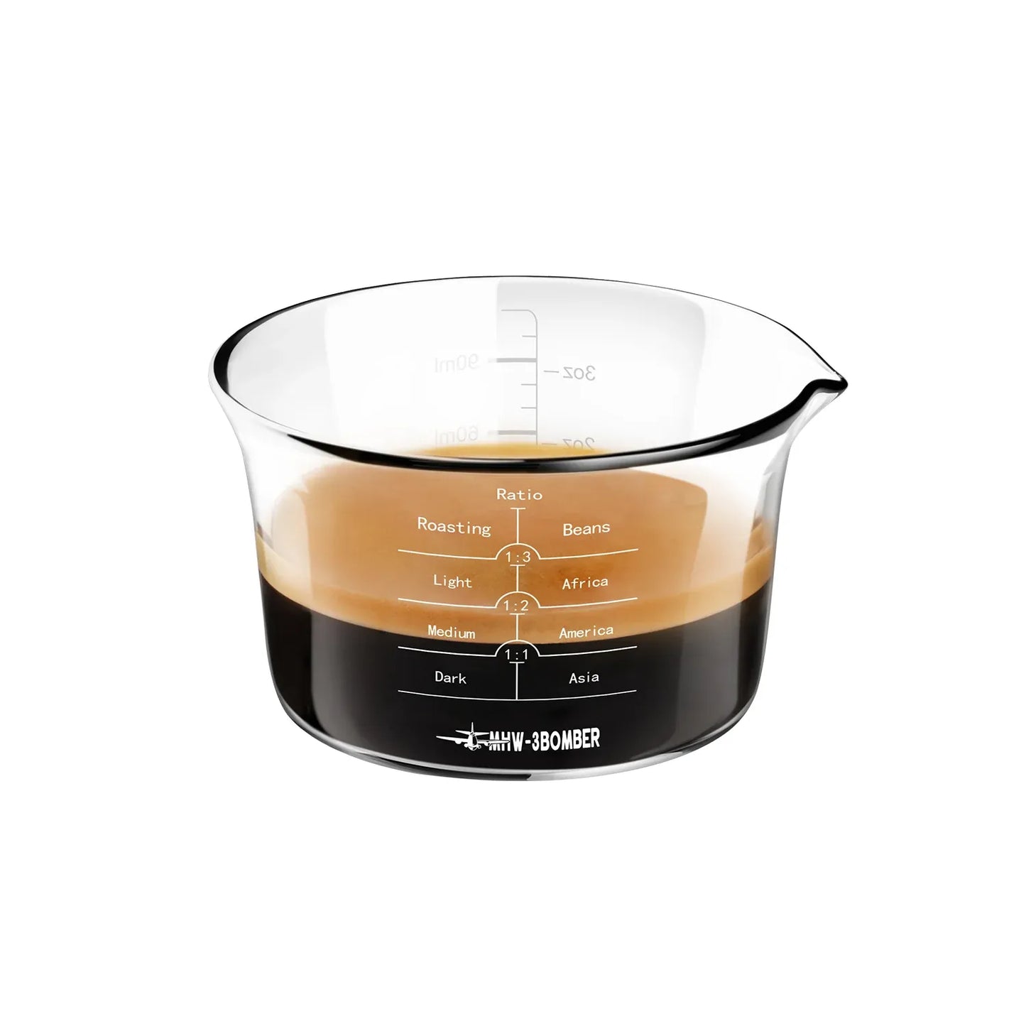 MHW-3BOMBER Glass Measuring Cup, 120ml