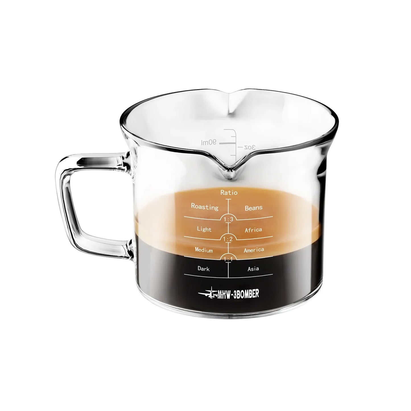 MHW-3BOMBER Glass Measuring Cup, 120ml