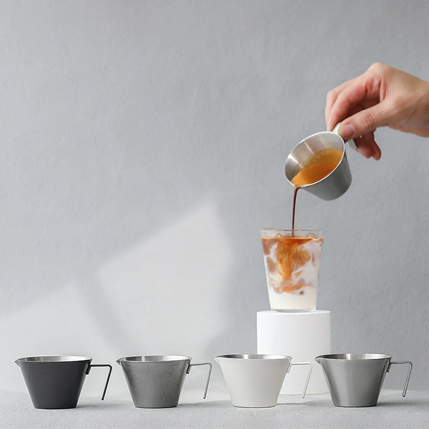 MHW-3BOMBER Espresso Measuring Cup (Single Spout)