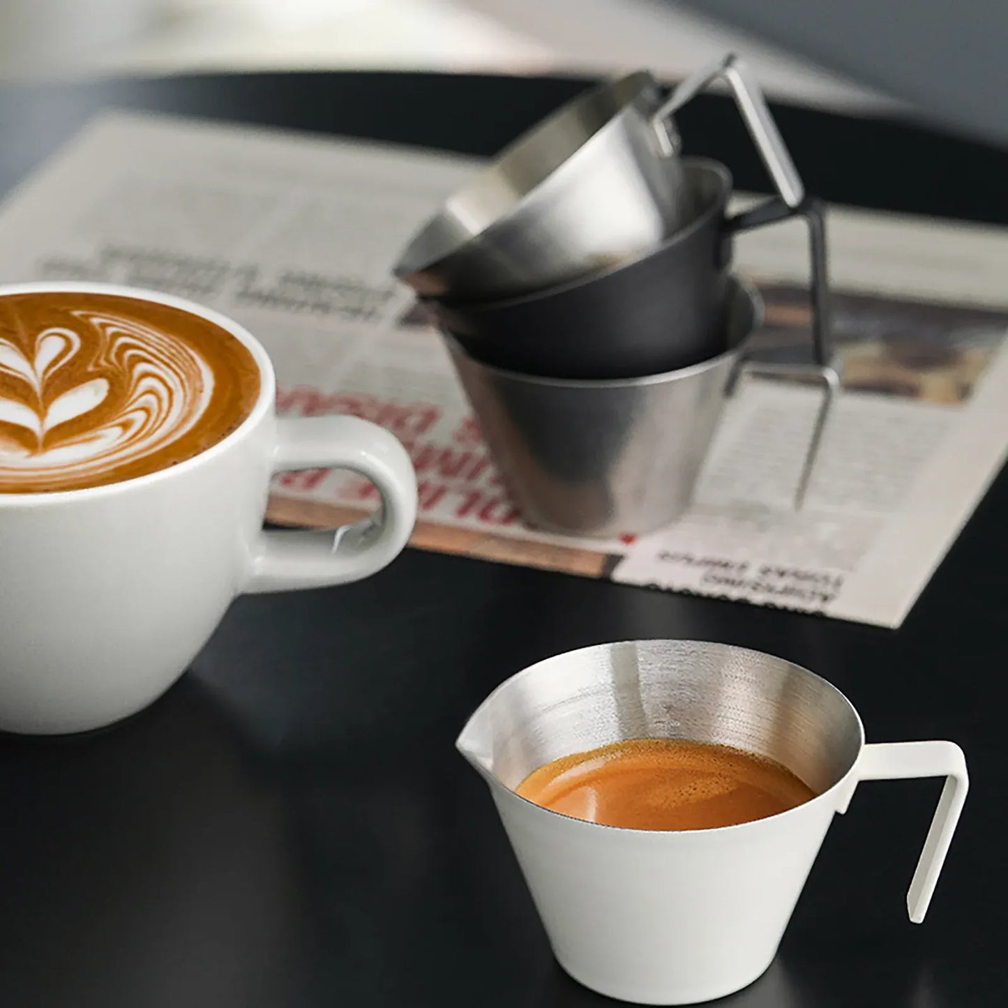 MHW-3BOMBER Espresso Measuring Cup (Single Spout)