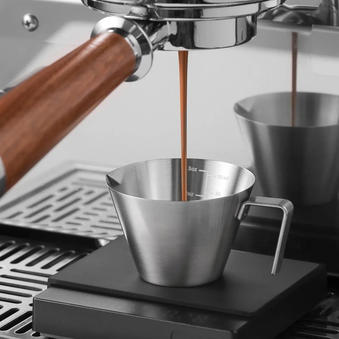 MHW-3BOMBER Espresso Measuring Cup (Single Spout)