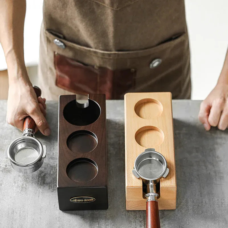 MHW-3 Bomber Wood Portafilter Base 51-54mm Coffee Maker & Espresso Machine Replacement Parts CoffeePlus.india