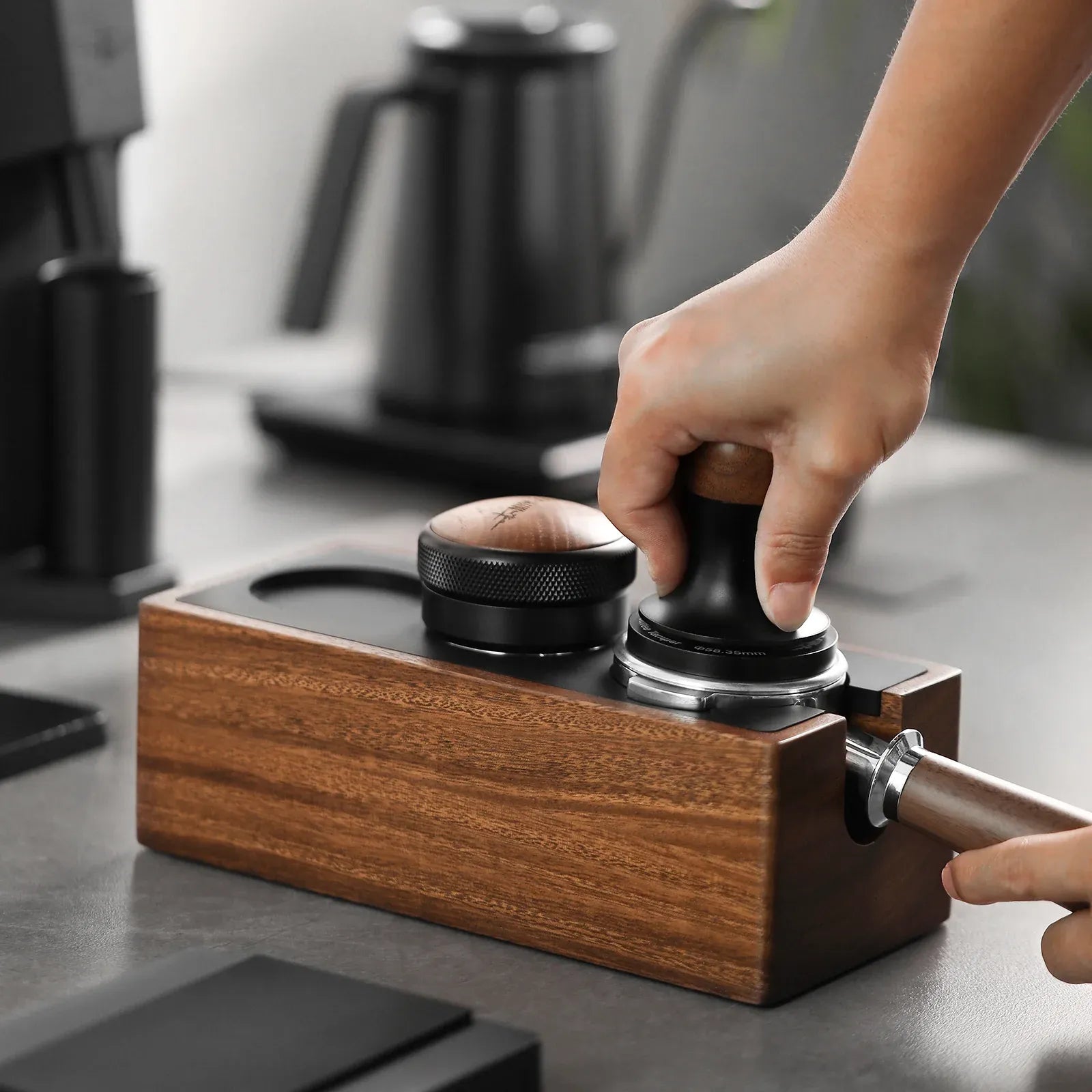 MHW-3 Bomber Wood Portafilter Base 58mm Coffee Maker & Espresso Machine Replacement Parts CoffeePlus.india