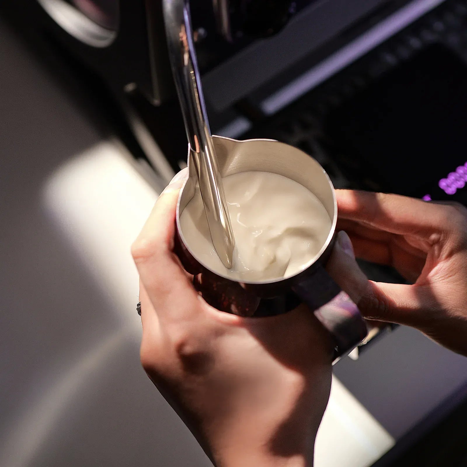 MHW-3 Bomber 5.0 Purple Milk Pitcher Milk Pitchers, Frothers & Steamers CoffeePlus india