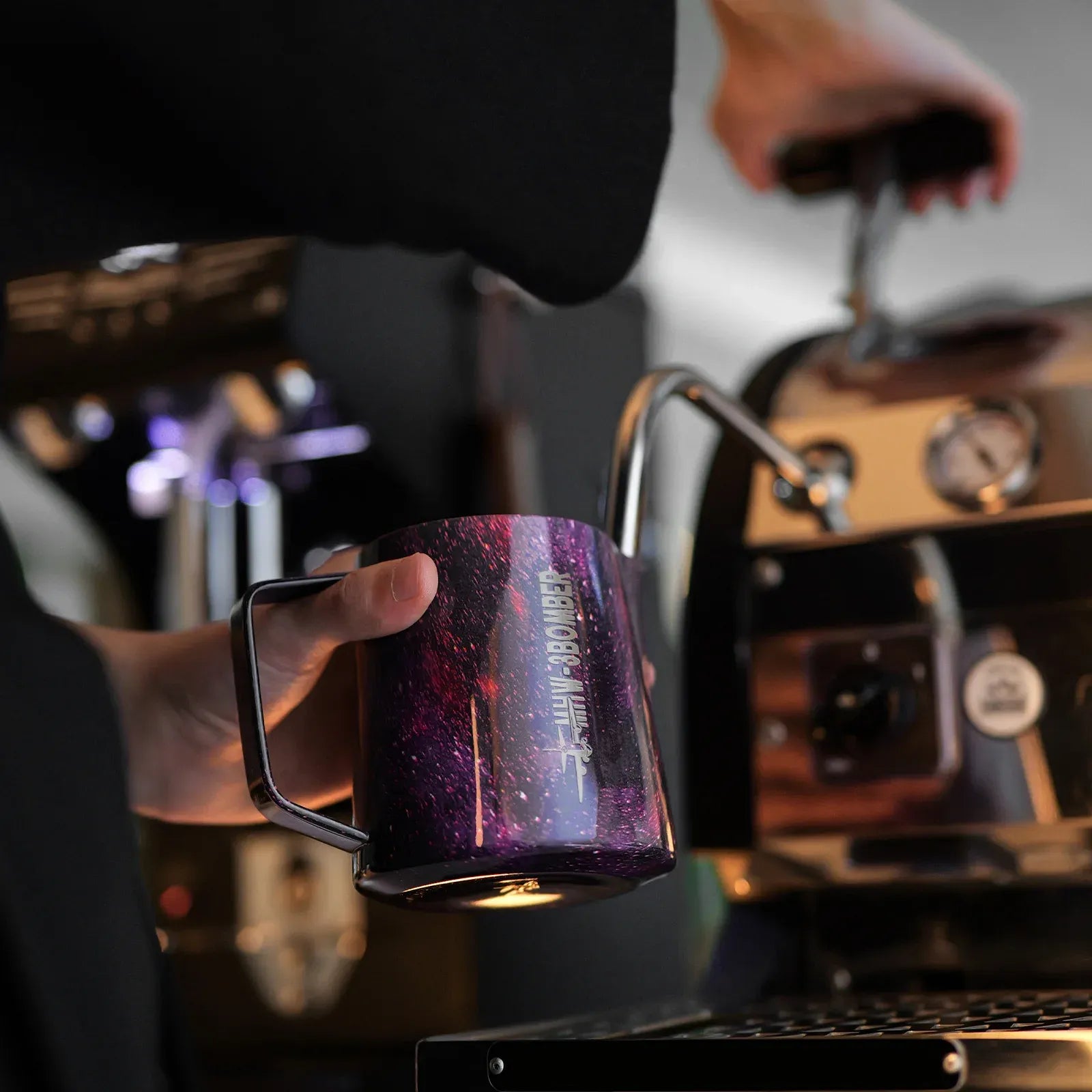 MHW-3 Bomber 5.0 Purple Milk Pitcher Milk Pitchers, Frothers & Steamers CoffeePlus india