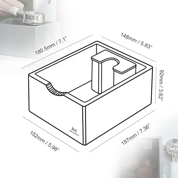 MUVNA - ABS Knock Box Grey