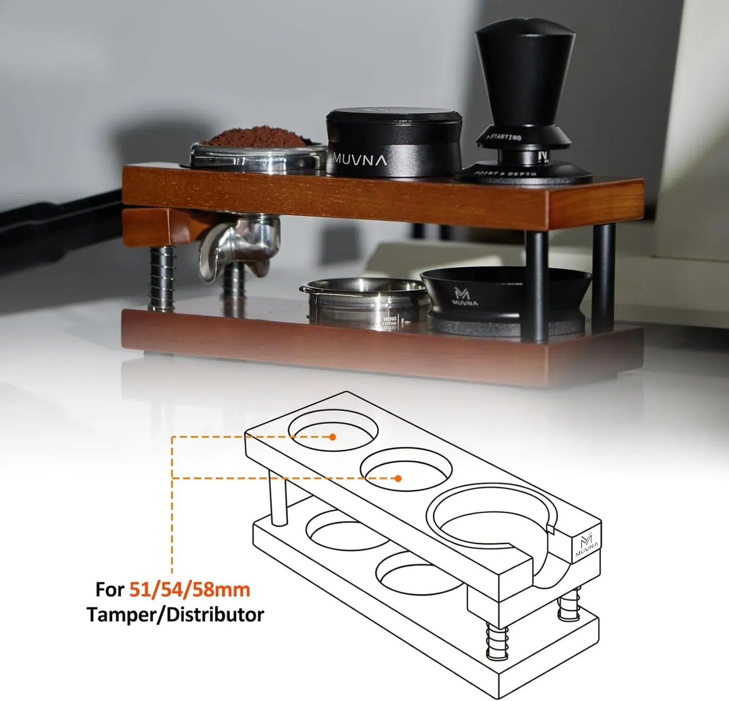 MUVNA - Multifunctional Spring Storage - Red Shadow Wood