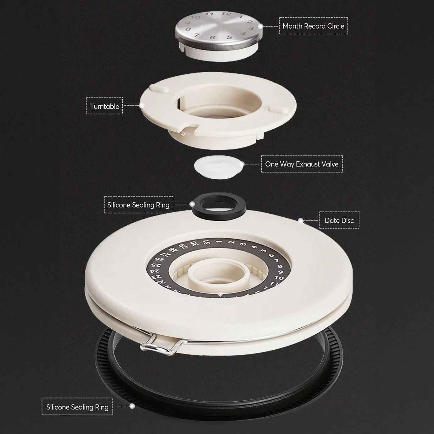 MUVNA Coffee Bean Storage Canister