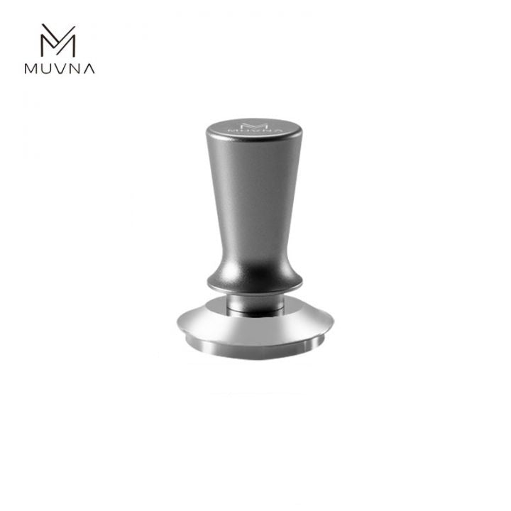 Metallic press tool with dimensions on a white background, featuring the MUVNA brand.