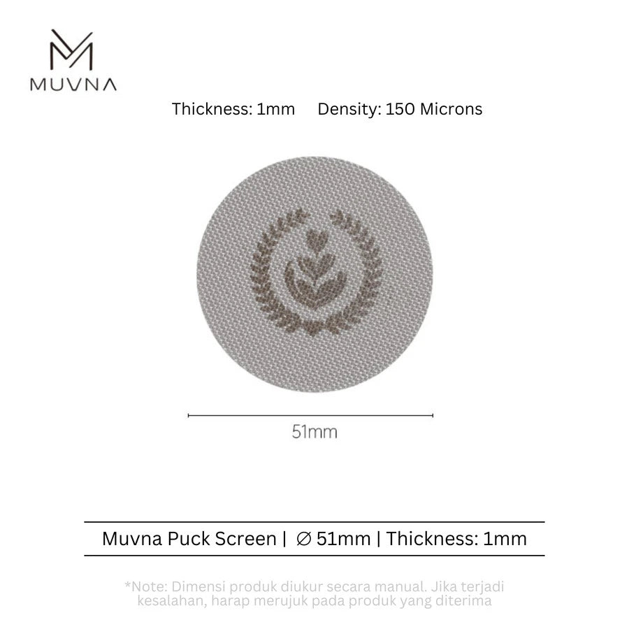 MUVNA Espresso Puck Screen