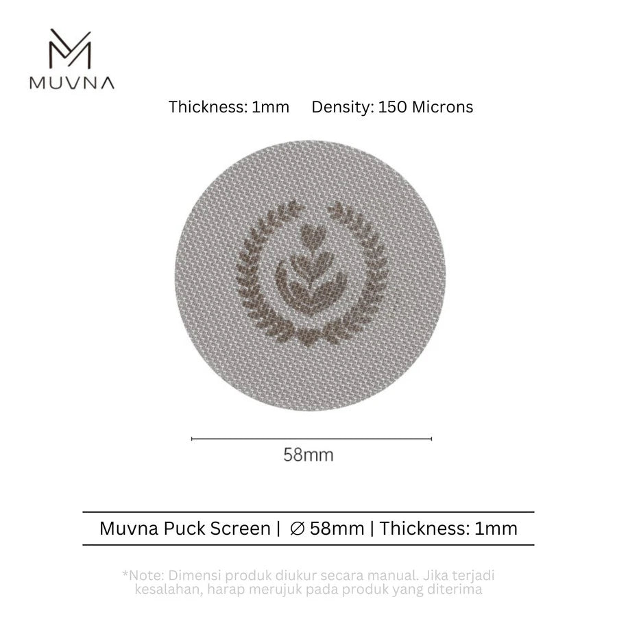 MUVNA Espresso Puck Screen