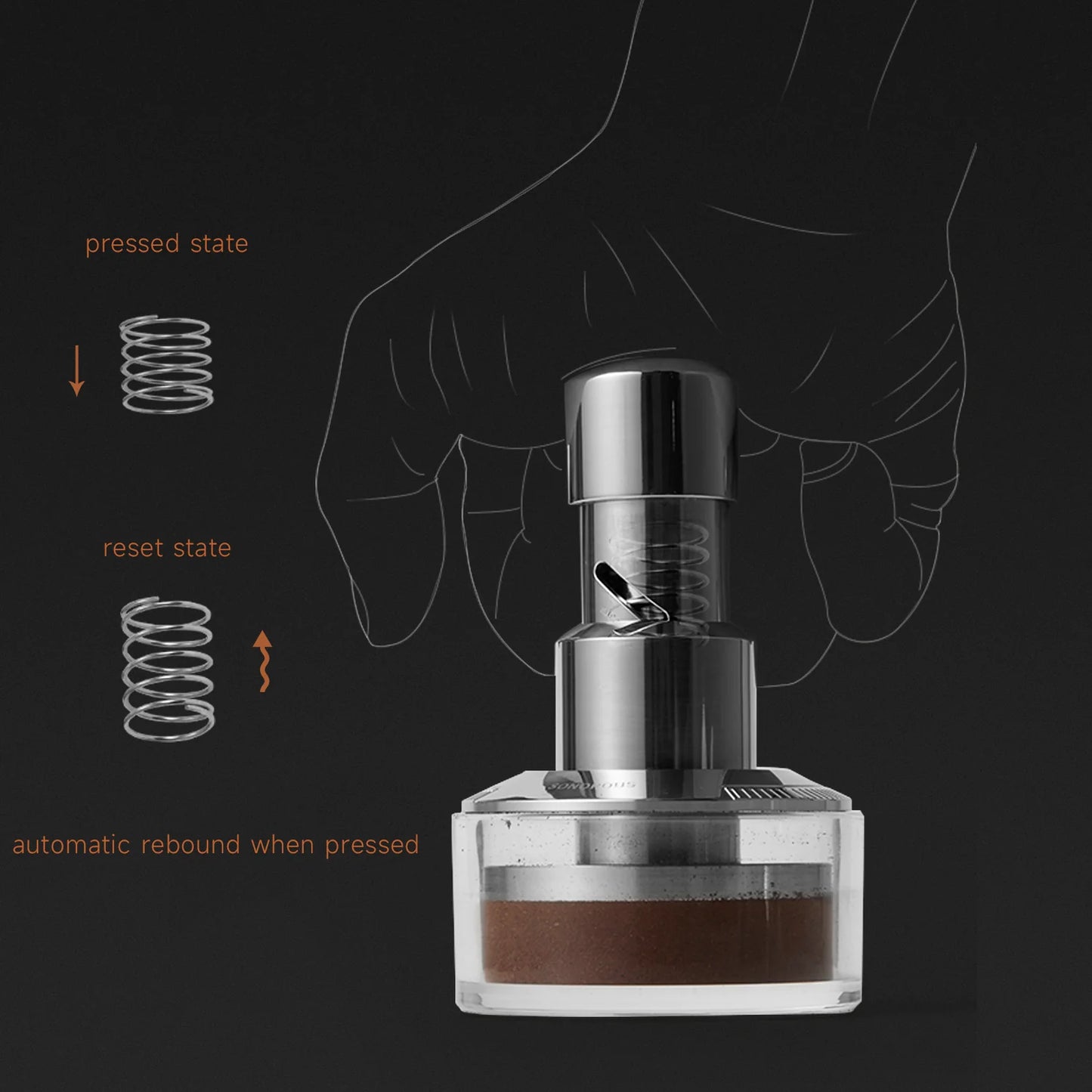 Muvna 30lb pressure Spring V2 Tamper