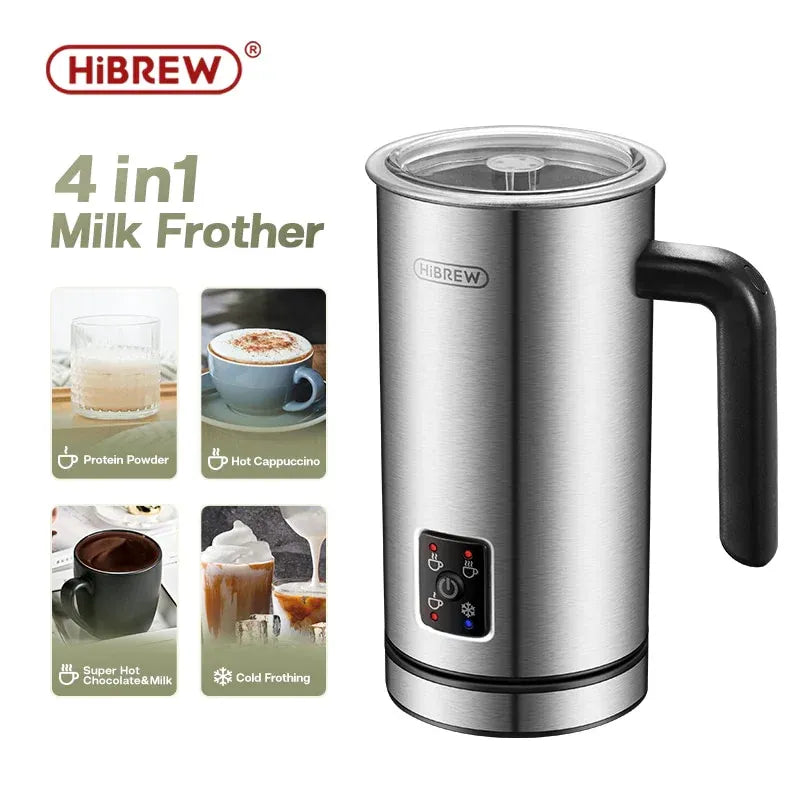 HiBREW M3A 4-in-1 Milk Frother | Hot & Cold Milk Warmer