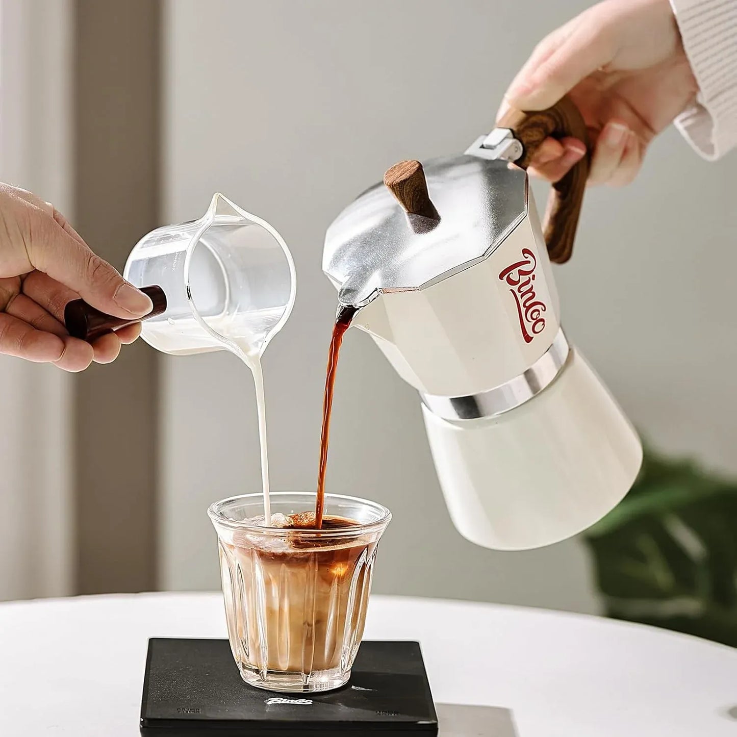 Bincoo Moka Pot + Electric Stove Kit (300ml)