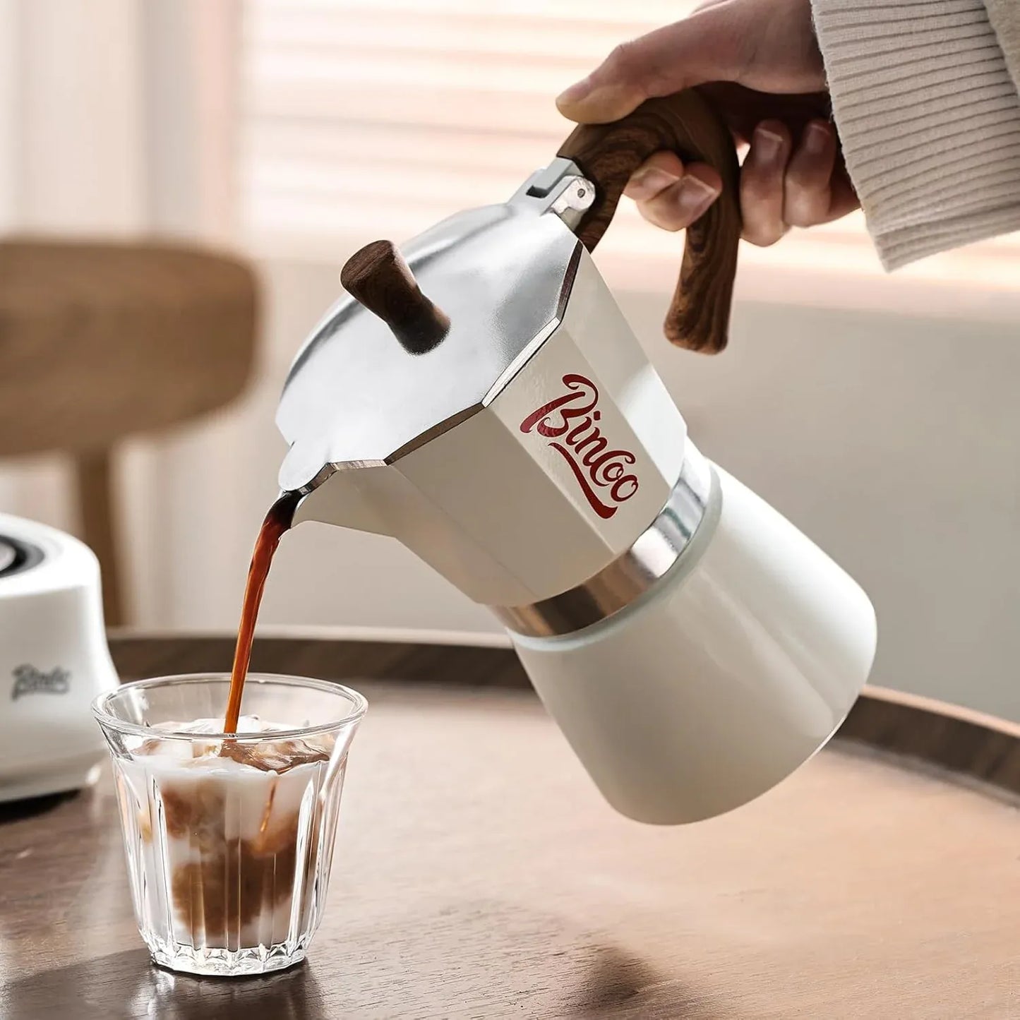 Bincoo Moka Pot + Electric Stove Kit (300ml)