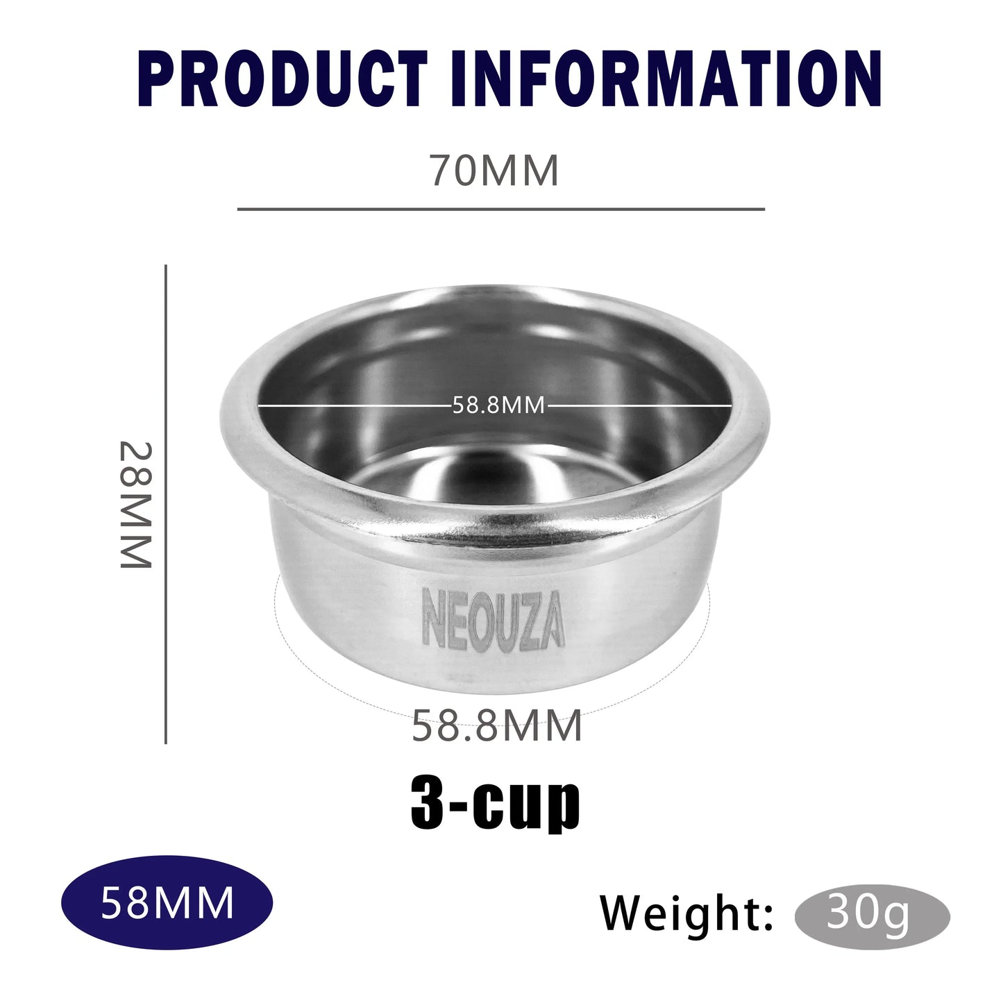 [COMING SOON] Neouza Filter Basket Set 58mm