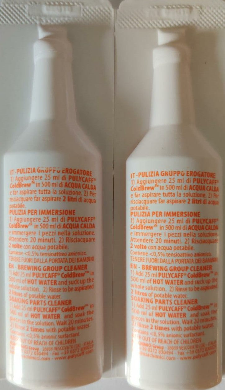 Puly Caff Cold Brew Cleaning Liquid Trial Pack 2 doses * 25 ml