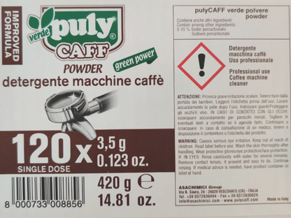 Puly Caff Verde Espresso Machine Powder Sachets 3.5g * 120 pcs