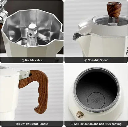 Bincoo Moka Pot (Black 150ml)