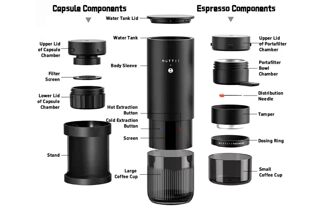 Timemore Nuttii Portable Espresso Coffee Machine