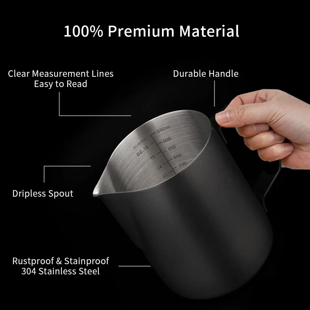 Watchget Angled Latte Art Jug (350ml) Milk Frothers & Steamers CoffeePlus.india