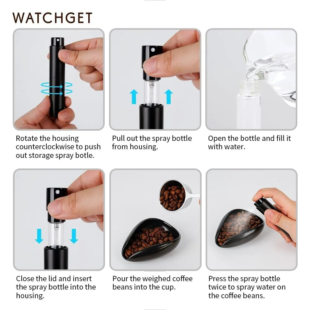 Watchget Ceramic Dosing Cup + Spray Kit  Coffee Cleaning and Making Accessories  CoffeePlus.india