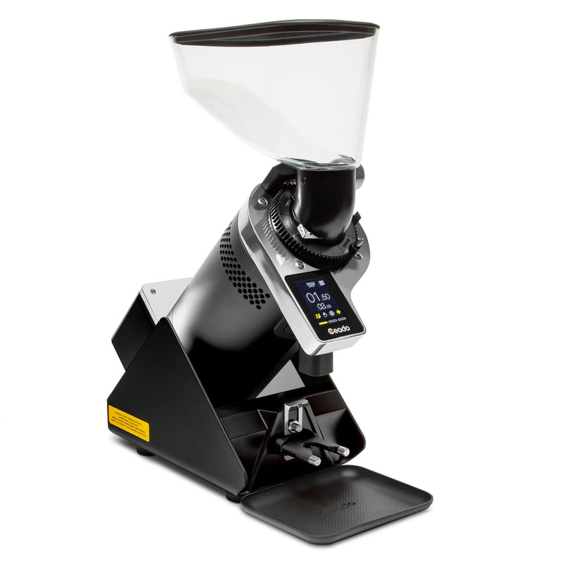 Ceado E37Z-Barista commercial espresso grinder with touchscreen display and large hopper for high-volume grinding
