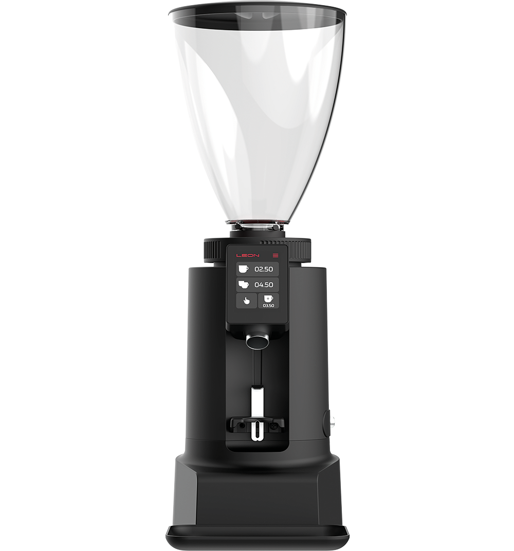 Ceado Leon 700 compact commercial espresso grinder with 64mm flat burrs and touchscreen display
