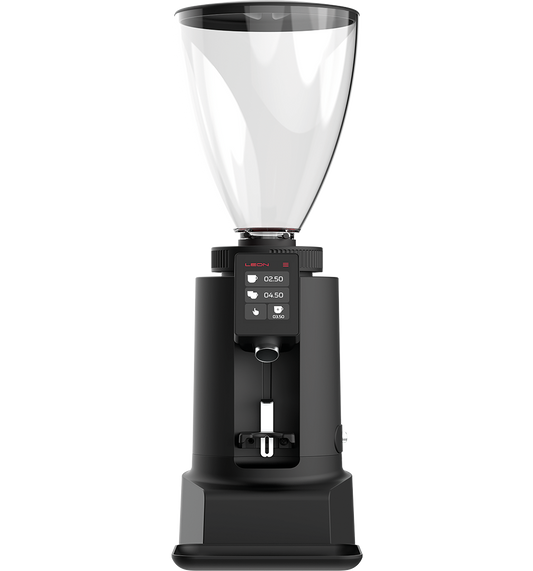 Ceado Leon 700 compact commercial espresso grinder with 64mm flat burrs and touchscreen display
