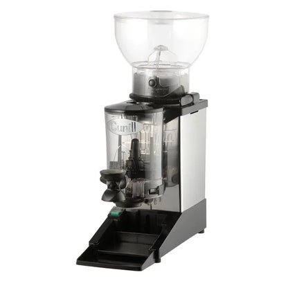Cunill Tauro commercial coffee grinder in black finish with large bean hopper and doser system, shown in product listing interface