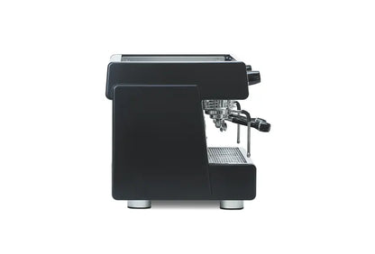 Side angle of black Dalla Corte EVO 2 with digital display and professional build