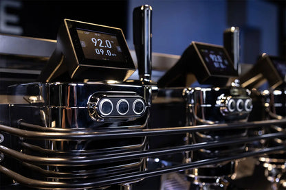 Dalla Corte Zero Barista 2-Group in professional café environment with barista operating machine
