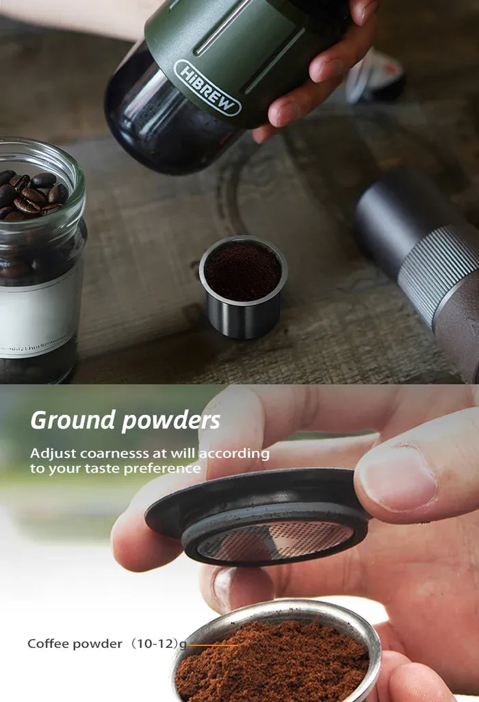 HiBREW H4D 2-in-1 Portable Hand Press Espresso Maker