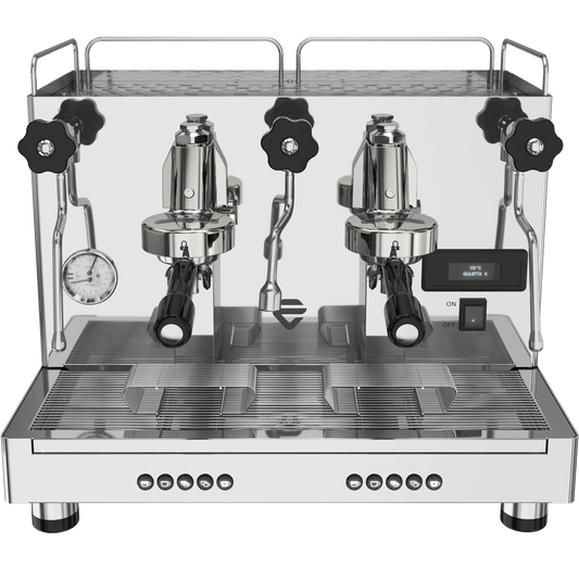 Lelit GiuliettaX stainless steel commercial espresso machine with multi-group configuration
