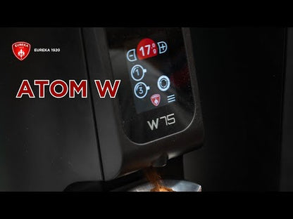Video: Eureka Atom W65 grinder features demonstration and grind-by-weight technology overview.
