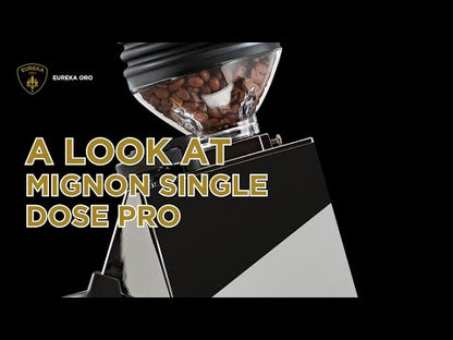 Video: Overview and performance demonstration of Eureka Mignon Single Dose PRO coffee grinder.
