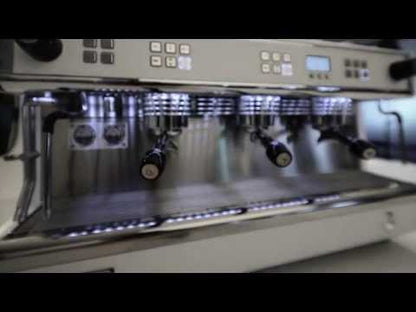 Video thumbnail showing Dalla Corte EVO 2 in café environment with barista operation