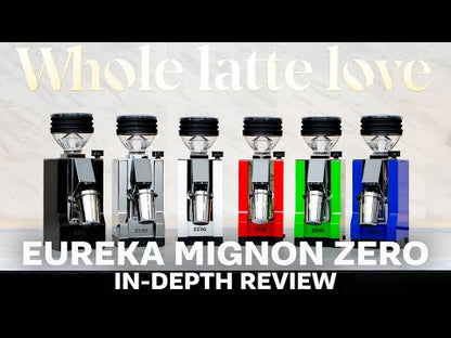 Eureka Mignon Zero coffee grinder in-depth review showing single dose workflow and features.