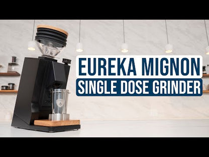 Eureka Mignon Single Dose grinder demonstration showing single dose workflow and features.
